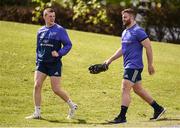 25 April 2017; Stephen Fitzgerald, left, and Jaco Taute of Munster during squad training at the University of Limerick in Limerick. Photo by Seb Daly/Sportsfile