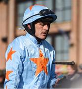 25 April 2017; Jockey Ruby Walsh enters the parade ring after finishing second on Un De Sceaux in the BoyleSport Champion Steeplechase at Punchestown Racecourse in Naas, Co. Kildare. Photo by Cody Glenn/Sportsfile