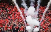 22 April 2017; Munster supporters cheer on their side during the European Rugby Champions Cup Semi-Final match between Munster and Saracens at the Aviva Stadium in Dublin. Photo by Brendan Moran/Sportsfile
