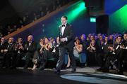 21 October 2011; Donegal footballer Kevin Cassidy walks up to receive his award at the GAA GPA All-Star Awards 2011 sponsored by Opel. National Convention Centre, Dublin. Picture credit: Brendan Moran / SPORTSFILE