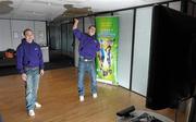 25 October 2011; Dublin footballer Kevin McManamon, right, and Kerry footballer Darran O’Sullivan in attendance at the Xbox Kinect Sports 2 launch. Huguenot House, Stephen's Green, Dublin. Photo by Sportsfile