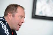 25 October 2011; Munster head coach Tony McGahan speaking during a press conference ahead of their Celtic League match against Aironi on Friday October 28th. Munster Rugby Press Conference, Thomond Park, Limerick. Picture credit: Diarmuid Greene / SPORTSFILE