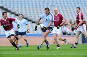 27 October 2011; Dublin's Ciaran Whelan in action against Galway players Anthony Rainbow, Glen Ryan and Darragh O Se. Alan Kerins Project Charity Match, Galway Selection v Dublin Selection, Croke Park, Dublin. Picture credit: Matt Browne / SPORTSFILE