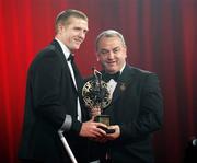 19 October 2007; Henry Shefflin of Kilkenny is presented with his Vodafone GAA All-Star award by Nickey Brennan, President of the GAA, during the 2007 Vodafone GAA All-Star Awards. Citywest Hotel, Conference, Leisure & Golf Resort, Saggart, Co. Dublin. Picture credit: Ray McManus / SPORTSFILE