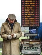 26 April 2017; Bookmaker Roddy Martin, from Cork, at Punchestown Racecourse in Naas, Co Kildare. Photo by Seb Daly/Sportsfile