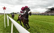 26 April 2017; Champagne Classic, with Bryan Cooper up, on their way to winning the Irish Daily Mirror Novice Hurdle at Punchestown Racecourse in Naas, Co. Kildare. Photo by Matt Browne/Sportsfile