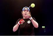 26 April 2017; Katie Taylor during an open training session at Wembley Arena in London, England. Photo by Lawrence Lustig/Sportsfile