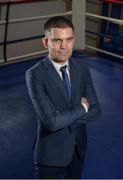 27 April 2017; Bernard Dunne poses for a portrait prior to his announcement as the High Performance Director for Irish Athletic Boxing Association at the Sport Ireland National Sports Campus in Abbotstown, Dublin. Photo by Seb Daly/Sportsfile