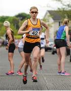 23 April 2017; Claire McCarthy from Leevale AC, Co.Cork, in action during the Senior Women's relay race, at the Irish Life Health National Road Relays at Raheny Village, in Dublin. Photo by Tomás Greally/Sportsfile