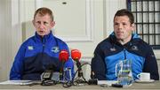 27 April 2017; Leo Cullen head coach of Leinster and Mike Ross during a press conference at the RDS Arena in Ballsbridge, Dublin. Photo by Matt Browne/Sportsfile