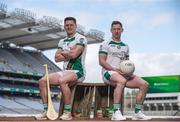 27 April 2017; In attendance at the launch of the John West Féile competitions in Croke Park are, John West Ambassadors; Wexford hurler Lee Chin, left, and Dublin footballer Philly McMahon. This is the second year that the Féile na nGael and Féile Peile na nÓg have been sponsored by John West, one of the world’s leading suppliers of fish. They were joined by ambassadors; Dublin footballer Philly McMahon and Wexford hurler Lee Chin as well as Monaghan Ladies footballer Eimear McAnespie and Carlow camogie player Kate Nolan. The highly-anticipated competition gives up-and-coming GAA superstars the chance to participate and play in their respective Féile tournament, at a level which suits their age, skills and strengths. Croke Park, Dublin. Photo by Sam Barnes/Sportsfile