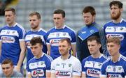 23 April 2017; Laois players stand for the team picture before the Leinster GAA Hurling Senior Championship Qualifier Group Round 1 match between Laois and Westmeath at O'Moore Park, in Portlaoise, Co Laois. Photo by Piaras Ó Mídheach/Sportsfile