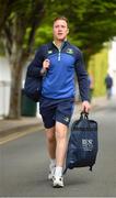 28 April 2017; Rory O’Loughlin of Leinster arrives prior to the Guinness PRO12 Round 21 match between Leinster and Glasgow Warriors at the RDS Arena in Dublin. Photo by Stephen McCarthy/Sportsfile