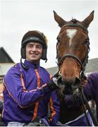 28 April 2017; Jockey Patrick Mullins with Wicklow Brave after winning the BETDAQ Punchestown Champion Hurdle at Punchestown Racecourse in Naas, Co. Kildare. Photo by Seb Daly/Sportsfile