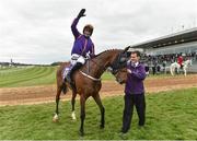 28 April 2017; Patrick Mullins, on Wicklow Brave after winning the BETDAQ Punchestown Champion Handicap at Punchestown Racecourse in Naas, Co. Kildare. Photo by Matt Browne/Sportsfile