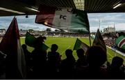 28 April 2017; Cork City supporters waving flags as both teams make their way out to the pitch ahead of the SSE Airtricity League Premier Division match between Cork City and Bray Wanderers at Turner's Cross in Cork. Photo by Eóin Noonan/Sportsfile