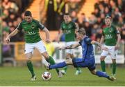 28 April 2017; Gearóid Morrissey of Cork City in action against Gary McCabe of Bray Wanderers during the SSE Airtricity League Premier Division match between Cork City and Bray Wanderers at Turner's Cross in Cork. Photo by Eóin Noonan/Sportsfile