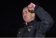 28 April 2017; Cork City manager John Caulfield celebrates after the SSE Airtricity League Premier Division match between Cork City and Bray Wanderers at Turner's Cross in Cork. Photo by Eóin Noonan/Sportsfile