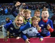 28 April 2017; Leinster supporters celebrate following the Guinness PRO12 Round 21 match between Leinster and Glasgow Warriors at the RDS Arena in Dublin. Photo by Stephen McCarthy/Sportsfile