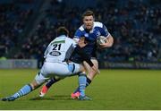 28 April 2017; Rory O'Loughlin of Leinster is tackled by Ali Price of Glasgow Warriors during the Guinness PRO12 Round 21 match between Leinster and Glasgow Warriors at the RDS Arena in Dublin. Photo by Sam Barnes/Sportsfile