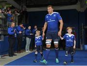28 April 2017; Leinster mascots with Ross Molony of Leinster prior to the Guinness PRO12 Round 21 match between Leinster and Glasgow Warriors at the RDS Arena in Dublin. Photo by Sam Barnes/Sportsfile