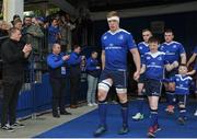 28 April 2017; Leinster mascots with Dan Leavy of Leinster prior to the Guinness PRO12 Round 21 match between Leinster and Glasgow Warriors at the RDS Arena in Dublin. Photo by Sam Barnes/Sportsfile