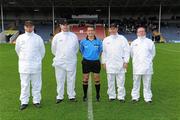 10 September 2011; Referee Colm Lyons with his umpires before the game. Bord Gais Energy GAA Hurling Under 21 All-Ireland 'B' Championship Final, Kerry v Westmeath, Semple Stadium, Thurles, Co. Tipperary. Picture credit: Ray McManus / SPORTSFILE