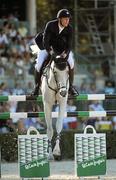 15 September 2011; Kevin Staut, France, and Silvana De Hus while competing in second days event at the FEI European Jumping Championships, Club de Campo Villa, Madrid, Spain. Picture credit: Ray McManus / SPORTSFILE