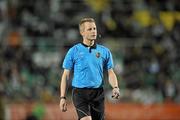 28 October 2011; Referee Anthony Buttimer. Airtricity League Premier Division, Shamrock Rovers v Galway United, Tallaght Stadium, Tallaght, Co. Dublin. Picture credit: David Maher / SPORTSFILE
