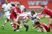 29 October 2011; Dan Tuohy, Ulster, breakes through the Scarlets defence. Celtic League, Scarlets v Ulster, Parc Y Scarlets, Llanelli, Wales. Picture credit: Steve Pope / SPORTSFILE