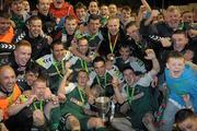 29 October 2011; Cork City celebrate with the Airtricity League First Division cup. Airtricity League First Division, Shelbourne v Cork City, Tolka Park, Dublin. Photo by Sportsfile