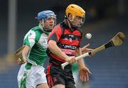 30 October 2011; JJ Hutchinson, Ballygunner, in action against James Woodlock, Drom & Inch. AIB Munster GAA Hurling Senior Club Championship First Round, Drom & Inch v Ballygunner, Semple Stadium, Thurles, Co. Tipperary. Picture credit: Diarmuid Greene / SPORTSFILE