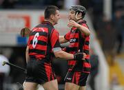 30 October 2011; Wayne Hutchinson, left, and Philip Mahony, Ballygunner, celebrate at the final whistle after victory over Drom & Inch. AIB Munster GAA Hurling Senior Club Championship First Round, Drom & Inch v Ballygunner, Semple Stadium, Thurles, Co. Tipperary. Picture credit: Diarmuid Greene / SPORTSFILE