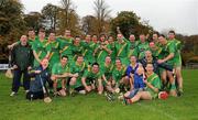 30 October 2011; The Kill team celebrate victory after the game. Intermediate B Championship Final, Kill v Confey, Naas GAA Ground, Co. Kildare. Picture credit: Barry Cregg / SPORTSFILE