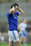 30 October 2011; Cathal McCarron, Dromore St Dympna’s, shows his disappointment at the final whistle. AIB Ulster GAA Football Senior Club Championship Quarter-Final, Dromore St Dympna’s v Ballinderry Shamrocks, Healy Park, Omagh, Co. Tyrone. Picture credit: Pat Murphy / SPORTSFILE