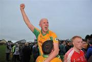 30 October 2011; Alan O'Donovan, Corofin, celebrates at the end of the game with team-mate Gary Delaney. Galway County Senior Football Championship Final, Tuam Stars v Corofin, Tuam Stadium, Tuam, Co. Galway. Picture credit: David Maher / SPORTSFILE