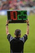 23 April 2017; Sideline Official John Dolan indicates a substitute being introduced during the Allianz Hurling League Division 1 Final match between Galway and Tipperary at Gaelic Grounds, in Limerick. Photo by Ray McManus/Sportsfile