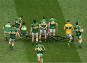 9 April 2017; Kerry players assemble for the team photograph before the Allianz Football League Division 1 Final match between Dublin and Kerry at Croke Park, in Dublin. Photo by Ray McManus/Sportsfile
