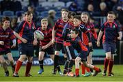 28 April 2017; Action from the Bank of Ireland Mini's game between Tallaght RFC and Athboy RFC during half-time of the Guinness PRO12 Round 21 match between Leinster and Glasgow Warriors at the RDS Arena in Dublin. Photo by Sam Barnes/Sportsfile