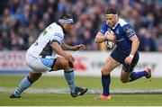 28 April 2017; Fergus McFadden of Leinster in action against Sila Puafisi of Glasgow Warriors during the Guinness PRO12 Round 21 match between Leinster and Glasgow Warriors at the RDS Arena in Dublin. Photo by Stephen McCarthy/Sportsfile