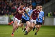 29 April 2017; Micheál Daly of Galway advances the ball during the EirGrid All-Ireland U21 Football Final match between Dublin and Galway at O'Connor Park in Tullamore, Dublin. Photo by Cody Glenn/Sportsfile