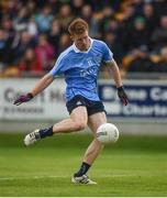29 April 2017; Aaron Byrne of Dublin scores his side's second goal during the EirGrid All-Ireland U21 Football Final match between Dublin and Galway at O'Connor Park in Tullamore, Dublin. Photo by Cody Glenn/Sportsfile