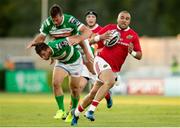 29 April 2017; Simon Zebo of Munster on his way scoring a try during the Guinness PRO12 Round 21 match between Benetton Treviso and Munster at Stadio Monigo in Treviso, Italy. Photo by Roberto Bregani/Sportsfile