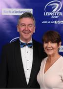 29 April 2017; On arrival at the Leinster Rugby Awards Ball are Leinster Rugby President Frank Doherty and his wife Joan Doherty. The Awards, MC’d by Darragh Maloney, were a celebration of the 2016/17 Leinster Rugby season to date and over the course of the evening Leinster Rugby acknowledged the contributions of retirees Mike Ross, Eóin Reddan and Luke Fitzgerald as well as presenting Leinster Rugby caps to departees Bill Dardis, Hayden Triggs, Mike McCarthy, Zane Kirchner and Dominic Ryan. Former Leinster Rugby team doctor Professor Arthur Tanner was posthumously inducted into the Guinness Hall of Fame. Some of the Award winners on the night included; Gonzaga College (Deep River Rock School of the Year), David Hicks, De La Salle Palmerston (Beauchamps Contribution to Leinster Rugby Award), Clontarf FC (CityJet Senior Club of the Year), Coláiste Chill Mhantáin (Irish Independent Development School of the Year Award), Athy RFC (Bank of Ireland Junior Club of the Year). Clayton Hotel, Burlington Road, Dublin 4. Photo by Stephen McCarthy/Sportsfile