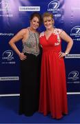 29 April 2017; On arrival at the Leinster Rugby Awards Ball were Sandra O'Brien, left, and Eva Kelly. The Awards, MC’d by Darragh Maloney, were a celebration of the 2016/17 Leinster Rugby season to date and over the course of the evening Leinster Rugby acknowledged the contributions of retirees Mike Ross, Eóin Reddan and Luke Fitzgerald as well as presenting Leinster Rugby caps to departees Bill Dardis, Hayden Triggs, Mike McCarthy, Zane Kirchner and Dominic Ryan. Former Leinster Rugby team doctor Professor Arthur Tanner was posthumously inducted into the Guinness Hall of Fame. Some of the Award winners on the night included; Gonzaga College (Deep River Rock School of the Year), David Hicks, De La Salle Palmerston (Beauchamps Contribution to Leinster Rugby Award), Clontarf FC (CityJet Senior Club of the Year), Coláiste Chill Mhantáin (Irish Independent Development School of the Year Award), Athy RFC (Bank of Ireland Junior Club of the Year). Clayton Hotel, Burlington Road, Dublin 4. Photo by Stephen McCarthy/Sportsfile