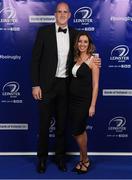 29 April 2017; On arrival at the Leinster Rugby Awards Ball were Leinster's Devin Toner and his wife Mary. The Awards, MC’d by Darragh Maloney, were a celebration of the 2016/17 Leinster Rugby season to date and over the course of the evening Leinster Rugby acknowledged the contributions of retirees Mike Ross, Eóin Reddan and Luke Fitzgerald as well as presenting Leinster Rugby caps to departees Bill Dardis, Hayden Triggs, Mike McCarthy, Zane Kirchner and Dominic Ryan. Former Leinster Rugby team doctor Professor Arthur Tanner was posthumously inducted into the Guinness Hall of Fame. Some of the Award winners on the night included; Gonzaga College (Deep River Rock School of the Year), David Hicks, De La Salle Palmerston (Beauchamps Contribution to Leinster Rugby Award), Clontarf FC (CityJet Senior Club of the Year), Coláiste Chill Mhantáin (Irish Independent Development School of the Year Award), Athy RFC (Bank of Ireland Junior Club of the Year). Clayton Hotel, Burlington Road, Dublin 4. Photo by Stephen McCarthy/Sportsfile
