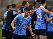 29 April 2017; Tom Fox of Dublin celebrates after the EirGrid All-Ireland U21 Football Final match between Dublin and Galway at O'Connor Park in Tullamore, Dublin. Photo by Ray McManus/Sportsfile