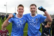 29 April 2017; Con O'Callaghan, left, and Glenn O'Reilly of Dublin celebrate after the EirGrid All-Ireland U21 Football Final match between Dublin and Galway at O'Connor Park in Tullamore, Dublin. Photo by Ray McManus/Sportsfile