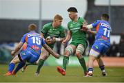 29 April 2017; Darragh Leader of Connacht in action against Johnny McNicholl, left, and Steff Evans of Scarlets during the Guinness PRO12 Round 21 match between Connacht and Scarlets at The Sportsground in Galway. Photo by Diarmuid Greene/Sportsfile