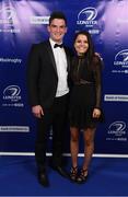 29 April 2017; On arrival at the Leinster Rugby Awards Ball were Leinster's Tom Daly with Ali Browne. The Awards, MC’d by Darragh Maloney, were a celebration of the 2016/17 Leinster Rugby season to date and over the course of the evening Leinster Rugby acknowledged the contributions of retirees Mike Ross, Eóin Reddan and Luke Fitzgerald as well as presenting Leinster Rugby caps to departees Bill Dardis, Hayden Triggs, Mike McCarthy, Zane Kirchner and Dominic Ryan. Former Leinster Rugby team doctor Professor Arthur Tanner was posthumously inducted into the Guinness Hall of Fame. Some of the Award winners on the night included; Gonzaga College (Deep River Rock School of the Year), David Hicks, De La Salle Palmerston (Beauchamps Contribution to Leinster Rugby Award), Clontarf FC (CityJet Senior Club of the Year), Coláiste Chill Mhantáin (Irish Independent Development School of the Year Award), Athy RFC (Bank of Ireland Junior Club of the Year). Clayton Hotel, Burlington Road, Dublin 4. Photo by Stephen McCarthy/Sportsfile